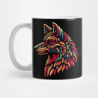 Design head wolf tribal style Mug